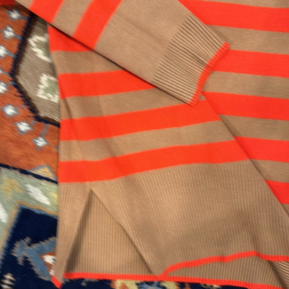NWOT Tahari turtleneck striped sweater S - Picture 2 of 3